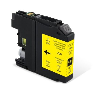 Tintenpatrone gelb für Brother, DCP-J4120DW, J562DW  ersetzt Brother LC-223Y
