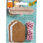Geschenkanhänger NATUR&WEISS, lang, in zwei...