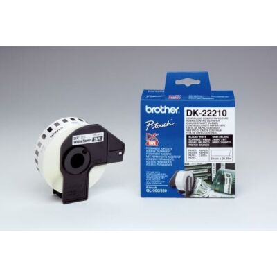 Endlosetiketten 29 mm breit x 30,48 m, sw/ws