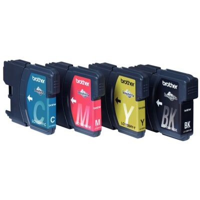 Tintenpatrone LC-1100HY-Y für Brother Drucker, gelb, für 750 Seiten