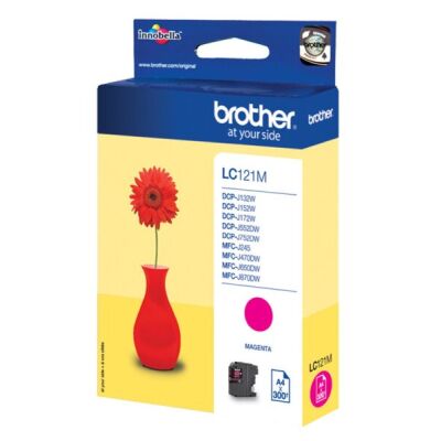 Tintenpatrone LC-121M für Brother-Drucker, magenta, für ca. 300 Seiten DIN A4