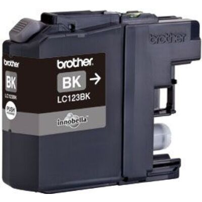 Tintenpatrone LC123BK für Brother Drucker, schwarz für ca. 600 Seiten