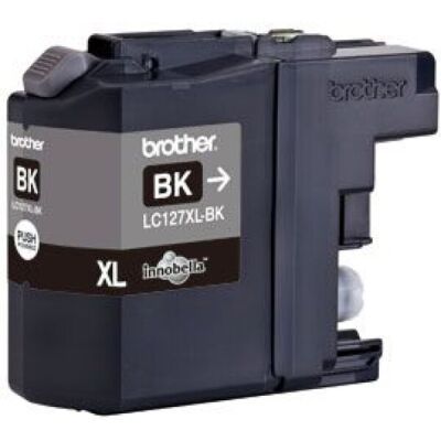 Tintenpatrone LC-125XL-BK für Brother Drucker, schwarz, für ca. 1.200 Seiten