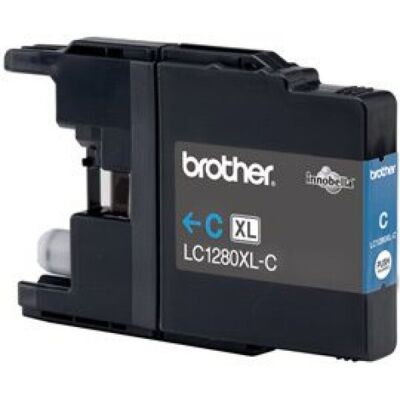 Tintenpatrone für Brother Drucker, LC-1280XL-C, cyan, für ca. 1.200 Seiten