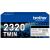 Toner TN-2320 schwarz TwinPack für DCP-L2500, DCP-L2520, DCP-L2540, HL-L2300, HL-L2340, HL-L2360,HL-L2365, MFC-L2700, MFC-L2720, MFC-L2740, für je ca. 2.600 Seiten, 1 Pack = 2 Stück