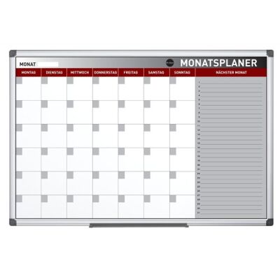 Bi-Office Earth Planer Monat mit Alurahmen 90 x 60 cm