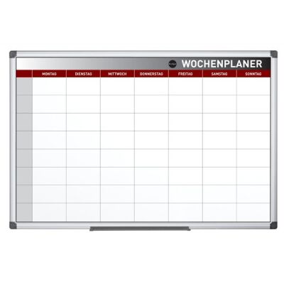 Bi-Office Earth Planer Woche mit Alurahmen 90 x 60 cm