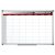 Bi-Office Earth Planer Woche mit Alurahmen 90 x 60 cm