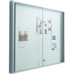 Schaukasten Innen 12 x Din A4 Spezial-Alurahmen 50 x 15