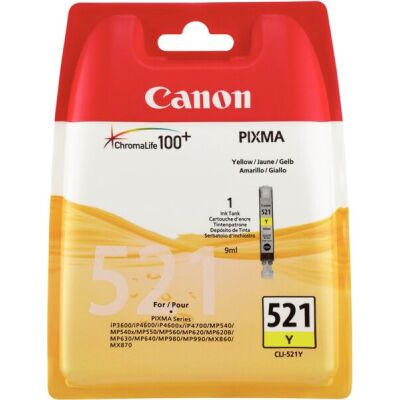 Tintenpatrone CLI-521Y yellow für Pixma IP 3600,IP 4600,