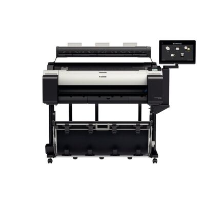 Großformatdrucker imagePrograf TM-300 MFP Z36, DIN A0, 91,4 cm, Randlos Druck (nur Rolle), 2 Tinten (je 1x MBK, CMYK), Druckgeschindigkeit: A0 - 1:14 Minute, 2400 x 1200 dpi, 2 GB Speicher, Druckersprache: HP-GL/2, HP RTL, JPEG, USB 3.0, LAN, WLAN.