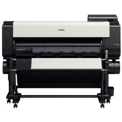 Großformatdrucker imagePrograf TX-4100, DIN A0, 111,8 cm Randlos Druck (nur Rolle), 5 Tinten (je 1x MBK,BK,C,M,Y), Druckgeschwindigkeit: A0 - 1:04 Minute, 2400 x 1200 dpi, 128 GB Speicher, Druckersprache: HP-GL/2, HP RTL, PDF, JPEG, USB, LAN, WLAN.
