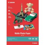 Fotopapier A4 matt, randlos, 1 VE = 50 Blatt (170 g/qm)...