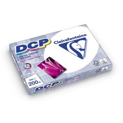 DCP Kopierpapier, DIN A4, 200g/qm, für Vollfarbdrucke, satiniert, weiß, Weißegrad: 170 CIE, Packung à 250 Blatt