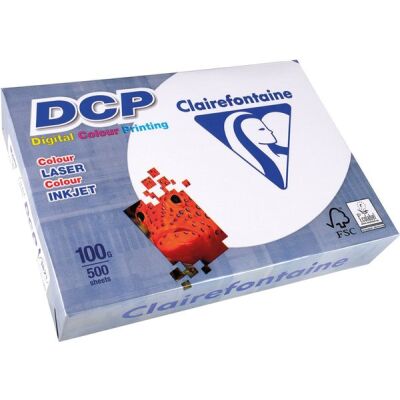 DCP Kopierpapier, DIN A4, 100g/qm, für Vollfarbdrucke, satiniert, weiß, Weißegrad: 170 CIE, Packung à 500 Blatt