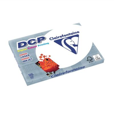 DCP Kopierpapier, DIN A3, 120g/qm, für Vollfarbdrucke, satiniert, weiß, Weißegrad: 170 CIE, Packung à 250 Blatt