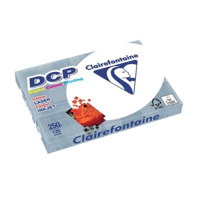 DCP Kopierpapier, DIN A4, 250g/qm, für Vollfarbdrucke, satiniert, weiß, Weißegrad: 170 CIE, Packung à 125 Blatt