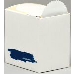 Siegelsterne weiß, Ø 60 mm, sk gewellter Rand