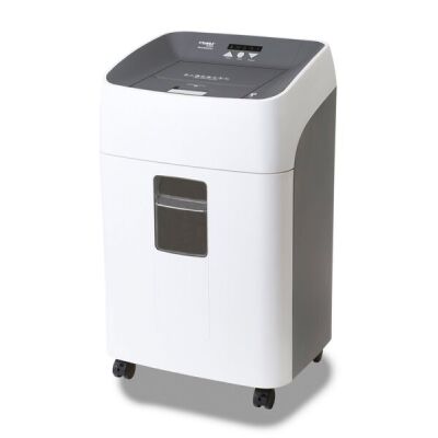 Aktenvernichter 35314, 14-300 Blatt (A4 80g/qm), Auffangvolumen 40 Liter, Schnitt 4 x 15 mm, automatischer Start-Stop, Vor-und Rücklauffunktion, MHP-Schneidwalzen und separater Auffangbehälter, für CDs/DVDs, Scheck- und Kreditkarten, Büroklammern, Sicherh