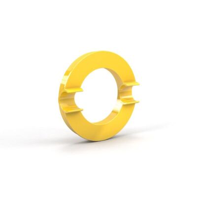 Mega Magnete XL, Crircle, gelb, Ø: 80mm, mit Halter für einen Stift