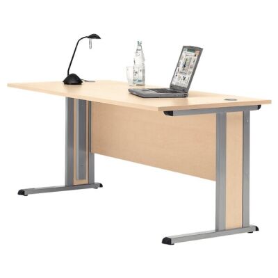 Schreibtisch Basic 1600x800 mm. Inkl. Sichtschutzblende sowie