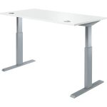 Sitz-/Stehschreibtisch Weiß Höhe 725 - 1185...