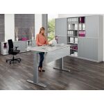 Sitz-/Stehschreibtisch 1600 mm, Dekor: buche, Modell...