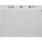 UNIPACK Begleitpapiertasche, C5, ohne Druck, transparent,...