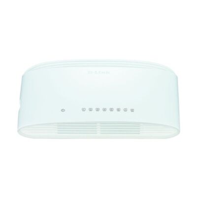 8-Port Layer2 Gigabit Switch, 8x 10/100/1000Mbit/s TP (RJ-45) Port, IEEE 802.3az (Energy Efficient Eth.), Automatische Anpassung, Full Duplex, Tisch- und Wandmontage, ohne Lüfter.