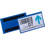 Magnetische Etikettentasche PP blau Format innen: 150x67mm
