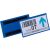 Magnetische Etikettentasche PP blau Format innen: 150x67mm