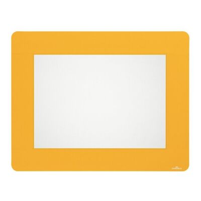 Bodenmarkierungsfenster A4, ablösbar, signalgelb, abriebfest, strapazierfähig, 1 Packung = 10 Stück