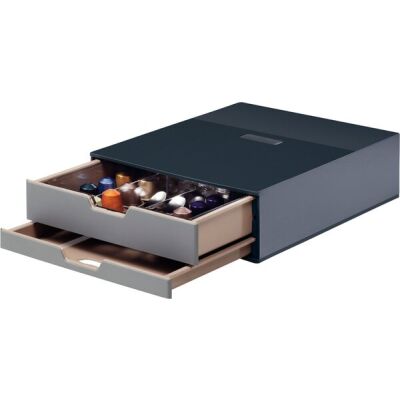 Coffee Point Box 2, Aufbewahrungsbox mit 2 Schubladen für Kaffeezubehör,