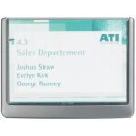 Türschild aus ABS und Acryl Sichfenster...