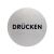 Piktogramm "Drücken" 65mm Edelstahl zum selbstkleben