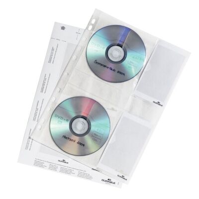 CD-Hüllen für Ringbuch A4 1 Hülle/Blatt passend für 4 CDs