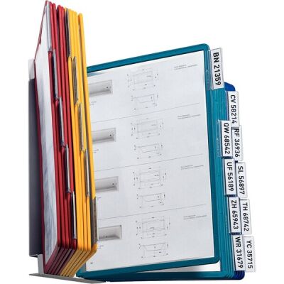 VARIO Display System wall 20 Wandhalter kompl. mit 20 Sichttafeln