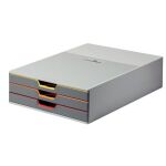 Schubladenbox Varicolor 3, Formate bis DIN A4/C4, 3...