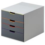 Schubladenbox Varicolor 4, Formate bis DIN A4/C4, 4...