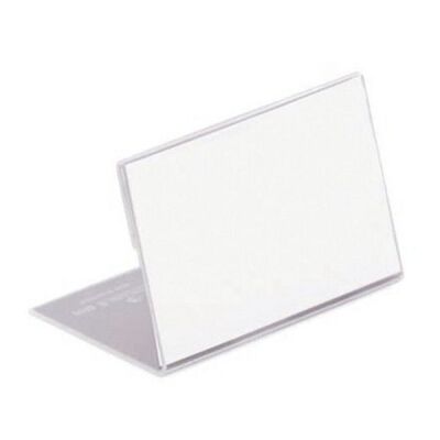 Tischnamensschild 61 x 150 mm L-Aufsteller aus glasklarem Acryl