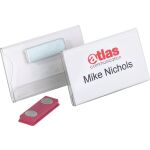 Namensschild magnetisch 75x40mm Hartfolie 25 Stück