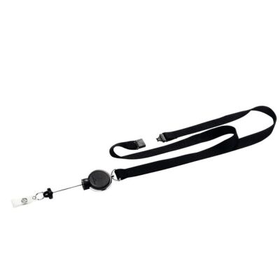 Textilband mit Jojo EXTRA STRONG, schwarz, 15 x 800 mm, Jojo-Bandlänge 60 cm, hält bis 300 g