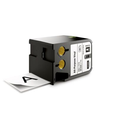 Schriftband für XTL 300 und XTL 500 54mm/7m, schwarz auf weiß