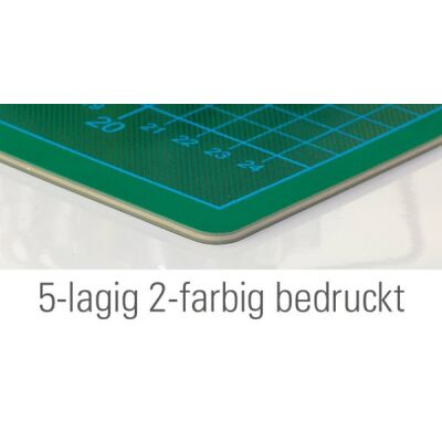 Ecobra Schneidematte A4 Twin-Cutting-Mat grün/schwarz