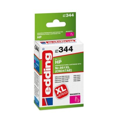 Edding Druckerpatrone 344 HP 951XL magenta, Ersetzt: HP CN047AE, No.951 XL