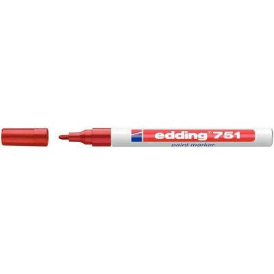 Marker Lack 751 Rund 1-2mm rot
