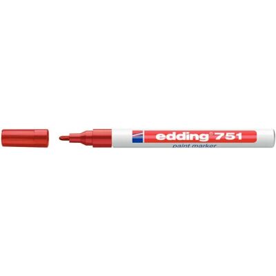 Marker Lack 751 Rund 1-2mm rot