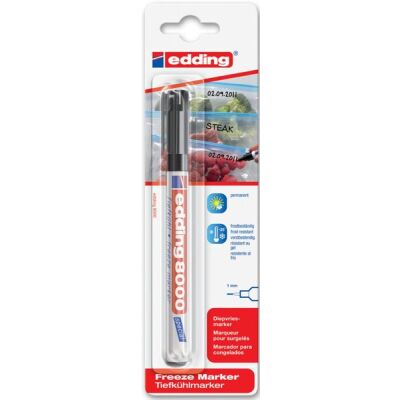 Tiefkühlmarker 8000, schwarz Blisterverpackung # 4-8000-1-4001