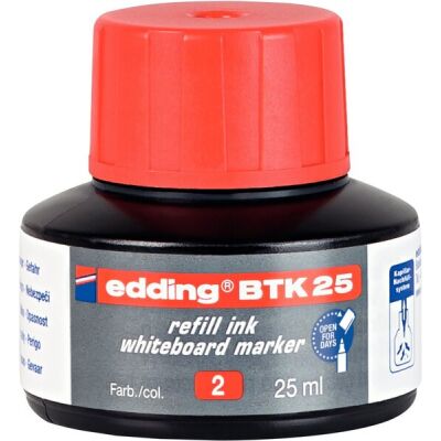 Nachfülltusche in Flasche 25ml rot rot für Boardmarker edding 28,29,