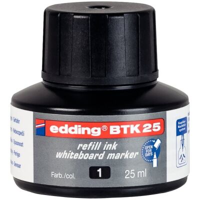 Nachfülltusche in Flasche 25ml sw schwarz für Boardmarker edding 28,29,